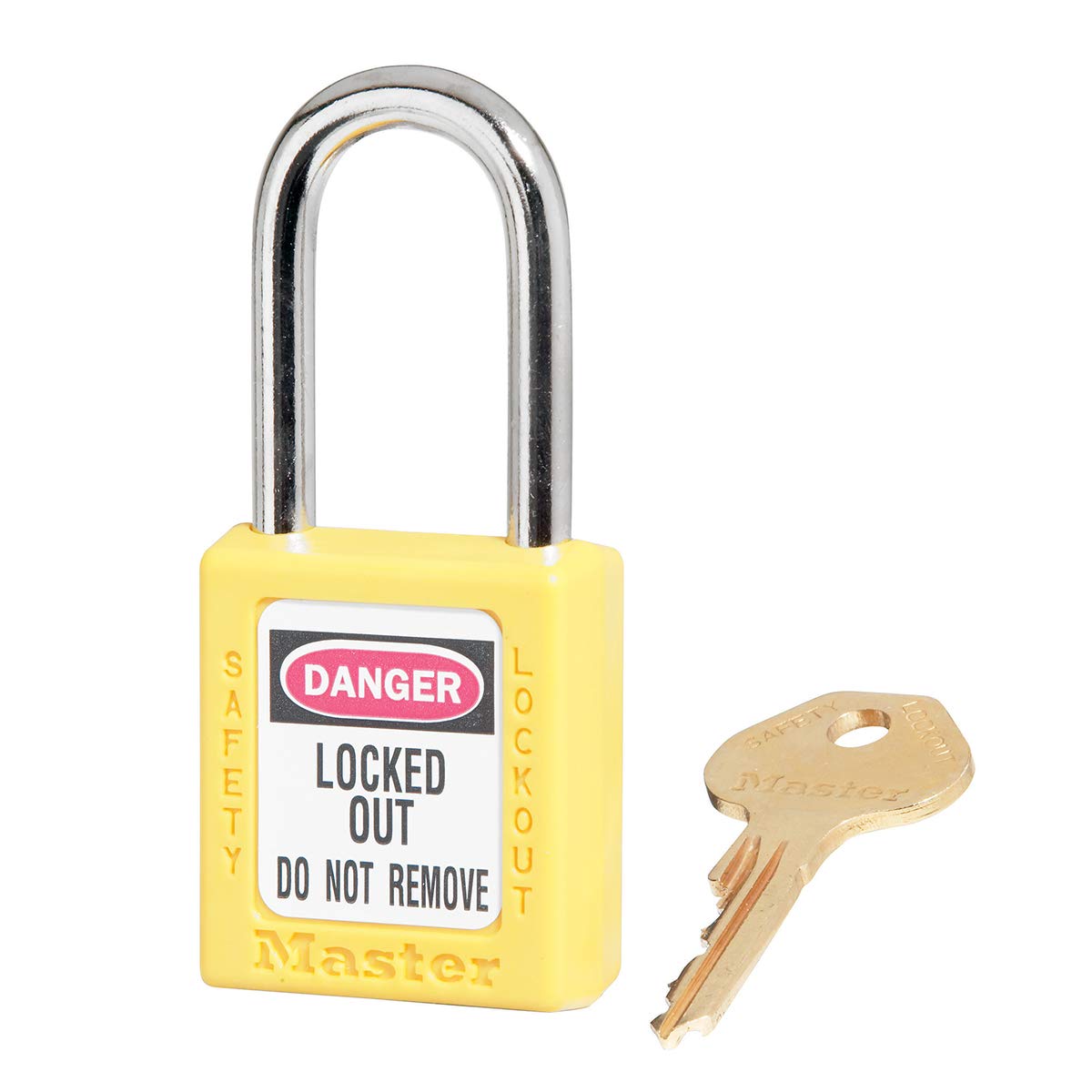 Master Lock ML410YLW Keyed Different Padlock, Yellow