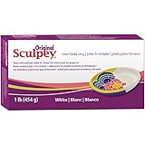 Original Sculpey Sculpting Compound White Oven-Bake Clay - Great for School and Art Projects - 1 Lb, Pack of 3