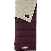 Coleman Autumn Glen 50°F Sleeping Bag, Lightweight Sleeping Bag with No-Snag Zipper & Storage Stuff Sack, Machine Washable for Easy Cleaning, Great for Camping, Sleepovers, & Guests