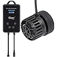 hygger Mini Wave Maker Aquarium Magnetic DC Powerhead with LED Display Controller for Saltwater Tank, 1600 GPH Aquarium Water Circulation Pump 5 to 30 Gallon Black
