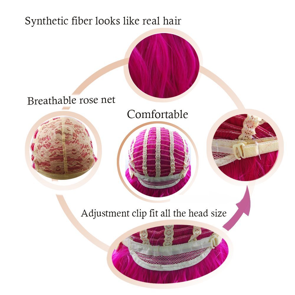 eNilecor Short Wigs for Women with Air Bangs 14\