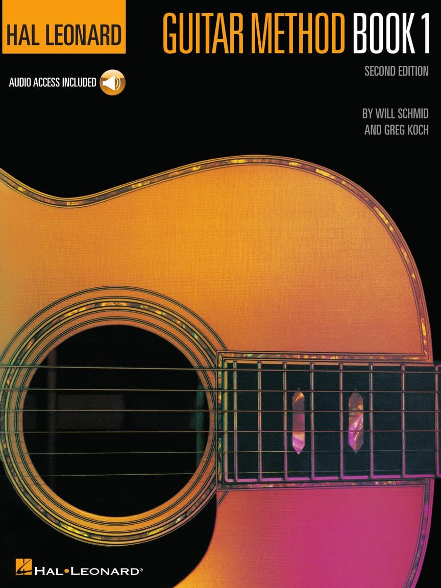 Hal Leonard - Guitar Method Book 1, 2nd Edition | Acoustic and Electric Guitar Instruction with sheet music | Learn Chords Strumming and Reading Music | Online Audio Access Included
