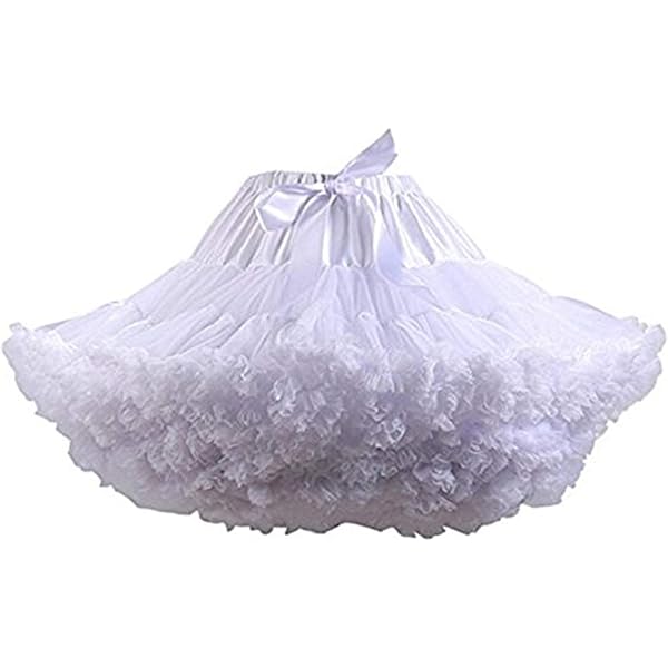 Tüllrock Damen Lang - Minirock Petticoat Unterrock Tüll BallettrockTütü