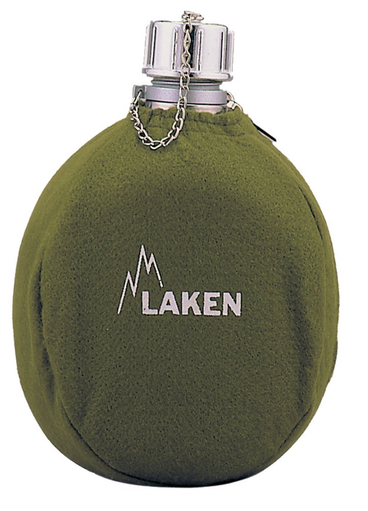 LAKEN Classic Aluminium Bottle with Felt Base, 1 L