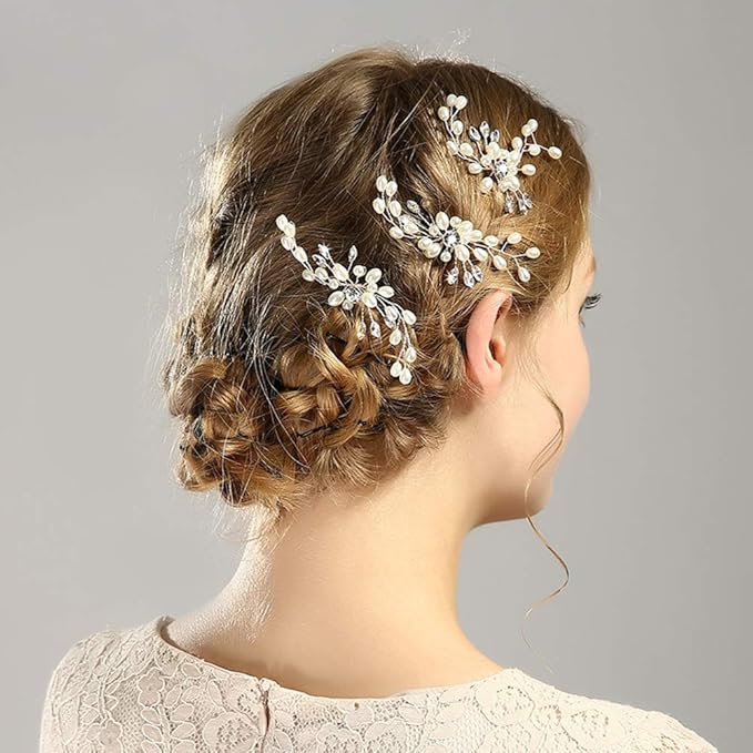 JYLFP Wedding Hair Pins Set Bridal Hair Accessories for
