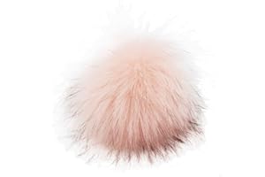 DIY Fur pom Pompom Ball with Elastic Cord Detachable Fur Knitted Hats Accessories for Hats Hats Shoes Scarves Bag Practical D