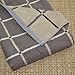 Murphy Bamboo Cotton 26.5-Inch-by-13-Inch Towel, Graphite and Gray Plaid (Set of 2)