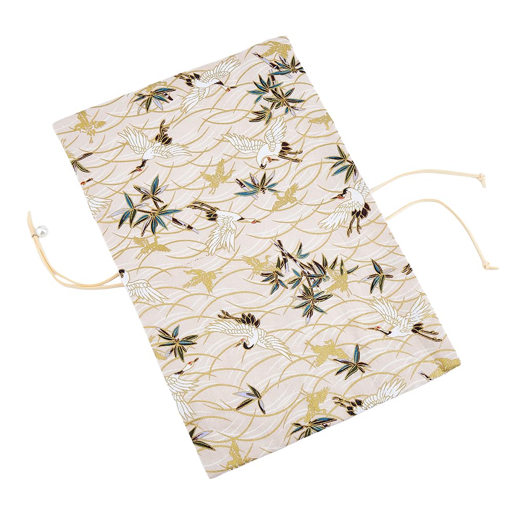 SUPERFINDINGS Fabric Novel Cover - Decorative Book Covers Crane Cloth Dust Book Sleeves Pouch Hardcover Vintage & Softcover Slipcase