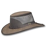 Barmah Hats Foldaway Cattle Suede Cooler Leather