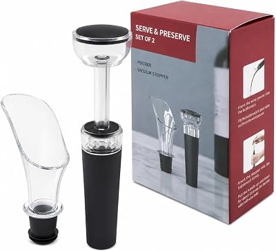 VYNOR | Pack Aireador y Tapón de Vacío Accesorios Vino | Kit regalo