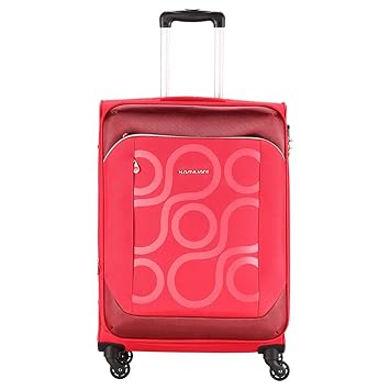 Kamiliant by American Tourister Kam Harita Polyester 69 cms Red Softsided Check-in Luggage (KAM HARITA SP Medium-RED)