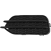 Hihaha Fog Light Grill Front Lower Bumper Fog Light Cover Inserts No.5N0853665F9B9 for VW Tiguan 2009-2017 Black ABS 1 Pc Front Left Car