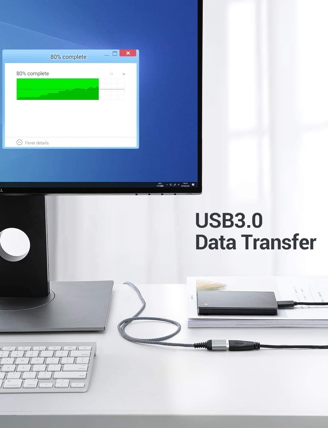 10FT USB 3.0 Extension Cable Type A Male to Female Extension Cord AINOPE High Data Transfer Compatible with USB Keyboard,Mouse,Flash Drive, Hard Drive: Industrial & Scientific
