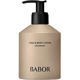 BABOR Soul &amp; Body Lotion Grounding, Fast-Absorbing Lotion with Vitamin F &amp; Shea Butter for Nourished, Firm, Supple Skin, 8.45 fl oz