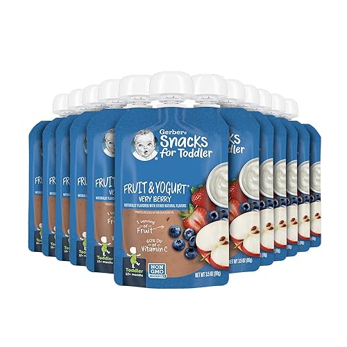 Gerber Baby Food Pouches, Toddler 12+ Months, Fruit Yogurt Very - Main Image