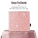 BENTOBEN Case for Amazon Fire HD 10 Tablet (9th/7th/5th Generation,2019/2017/2015 Release)-Bling Sparkly Folding Stand Cover with Stylus Holder &Auto Wake/Sleep Smart Case for Fire HD 10, Rose Gold