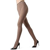 MeMoi Boston Ribbed Cotton Tights for Women, Cozy and Warm Durable Sweater Tights - Sizes Small to Queen 2
