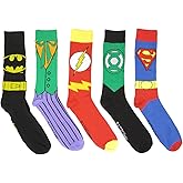 Hyp DC Comics Superhero Comic Character Crew Socks (Pack of 5 pairs)