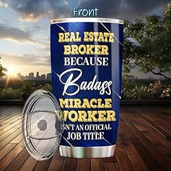 MONIZILUCKY Real Estate Broker Tumbler Stainless