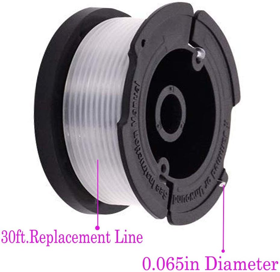 TOPEMAI AF-100 Spool, 0.065" Line String Trimmer Replacement Compatible with Black & Decker AF-100-3ZP GH900 GH600 String Trimmer(8 Pack+2 Spool Cap and Spring) : Garden & Outdoor