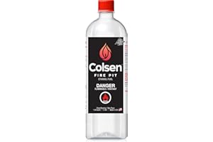 Colsen Tabletop Fire Pit Fuel (1000mL /32 oz.) - Smokeless Odorless Fireplace Ethanol Fuel - Outdoor Indoor Fireplace - Portable Table Top Fire Pit