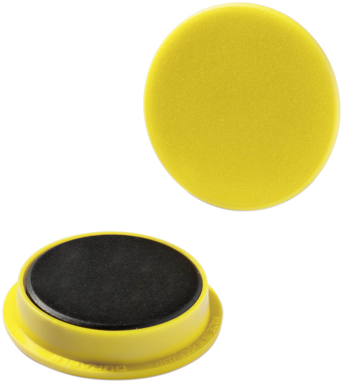 Durable 470404 Magnets 37 mm 1000 p - Yellow (Pack of 2)