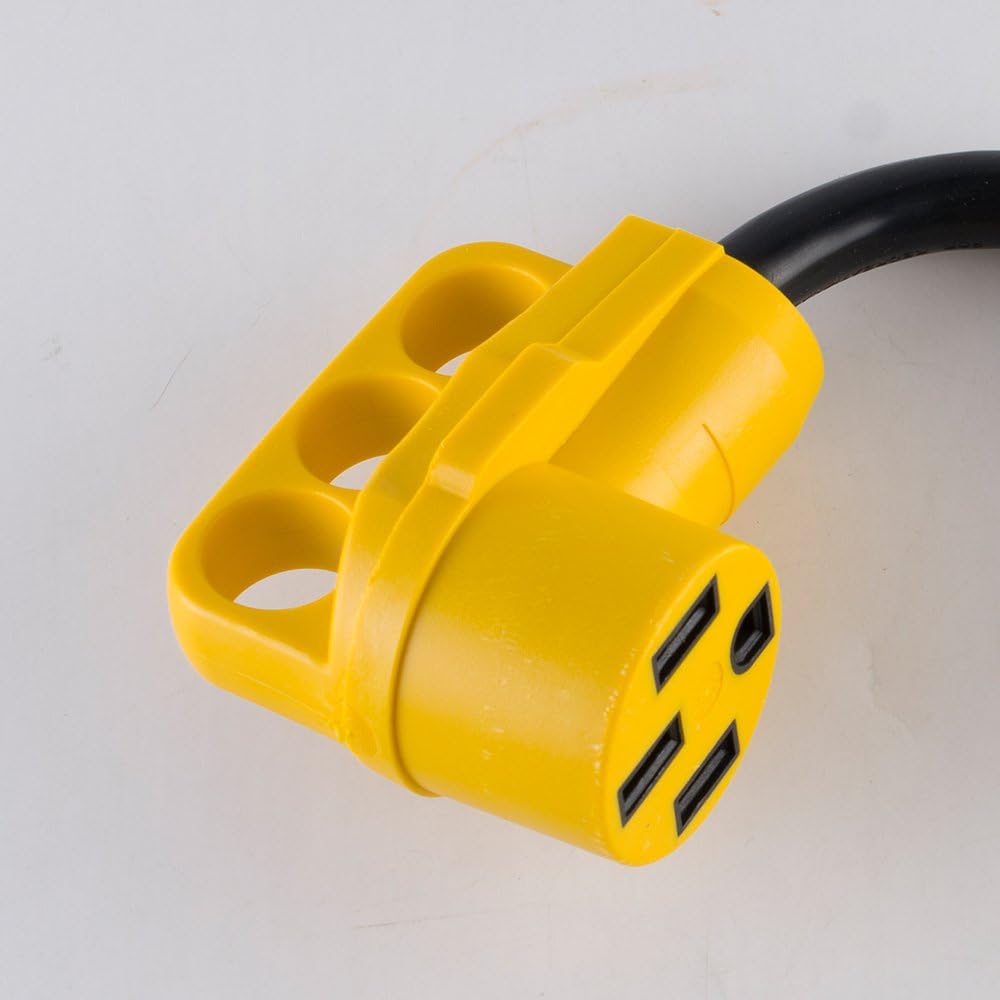 MAXXHAUL 80708 Dogbone RV/Electrical Adapter 15Amp Male to 50 Amp Female with Handle for Easy Removal: Automotive