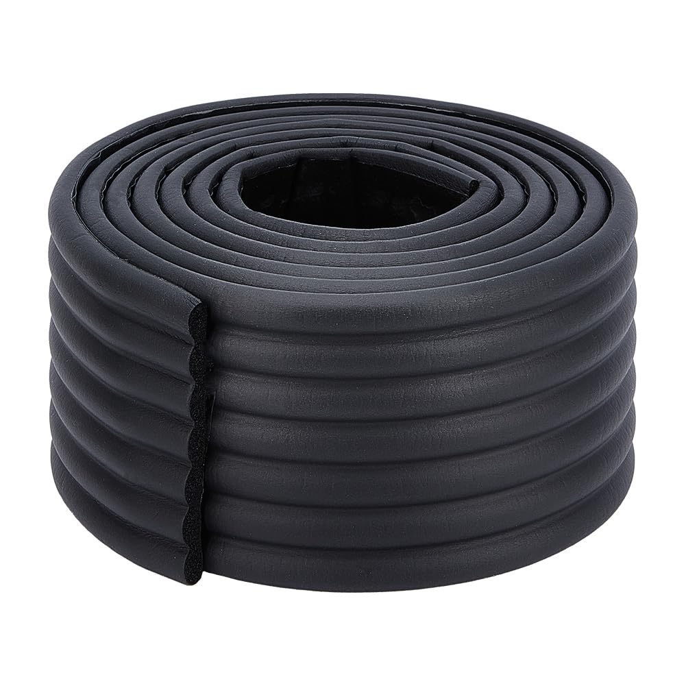 Photo 1 of OLYCRAFT 2.2 Yards Black Bunk Bed Ladder Pads 3.2 Inch Wide Anticollision Strip Self-Adhesive Padding Traction Treads Corner Protectors with Adhesive for Stair Steps Furniture Corner