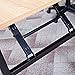 Need L Shaped Desk, Folding Computer Desk, 55 inches x 55 inches L Desk for Home Office, One-Step Assembly Foldable Table, Teak and Black