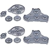 AS Axis Spindleon 2 x Game Console Controller Rubber Button Pad Sets Compatible with Gamecube