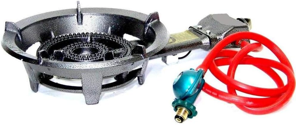 review Super Gas Stove Large Propane Burner Electronic Ingnition Portable BBQ Grill HD 24