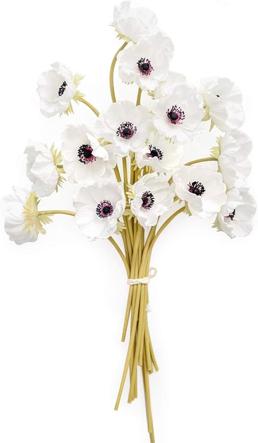 Amazon Com Ling S Moment Artificial Poppy With Stem Faux Flower Box Poppy For Diy Wedding Centerpiece Home Party Baby Shower Decor Home Kitchen