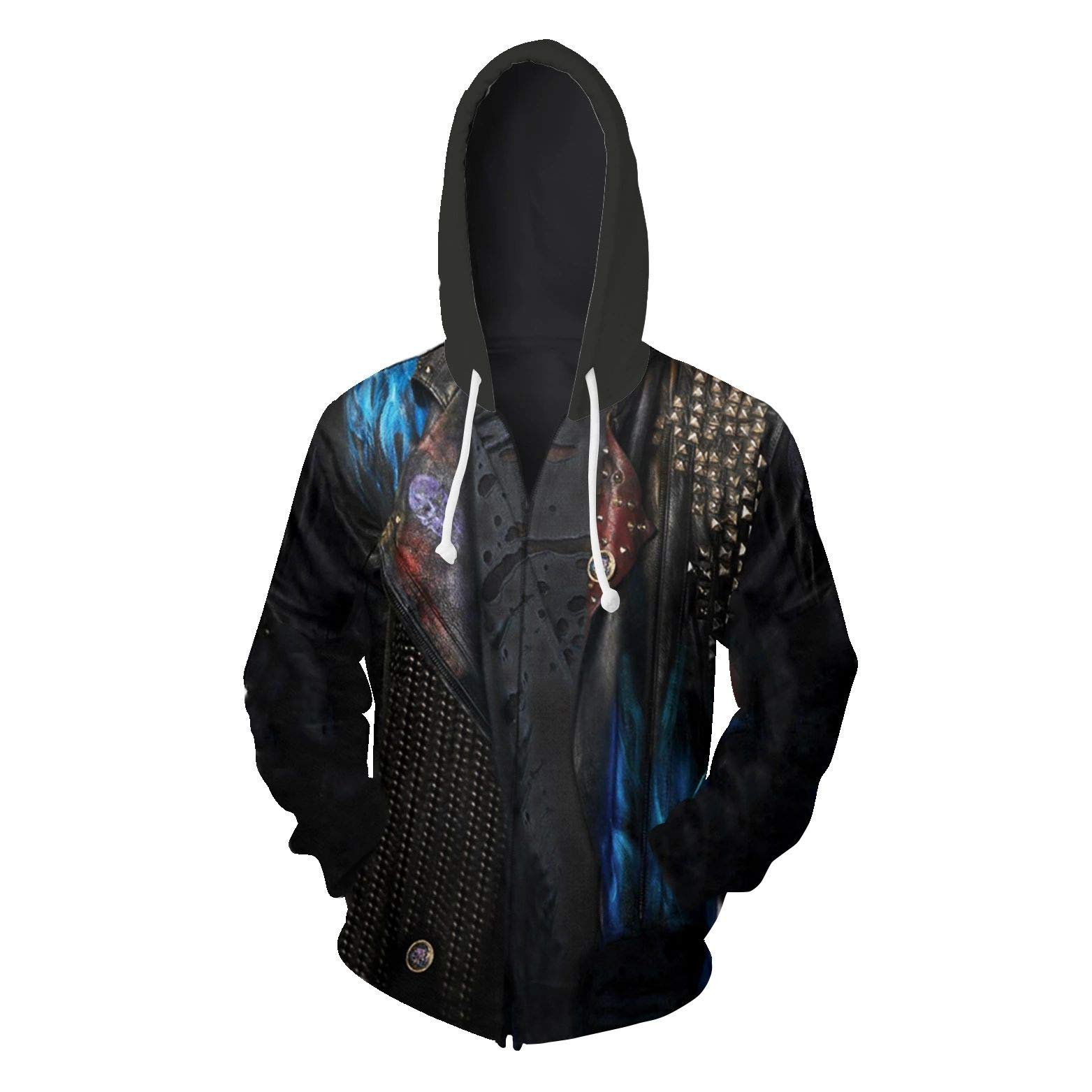 Photo 1 of Adults Hades Hoodie Mal Jacket Evil Sweatshirt 3D Pullover Cosplay Cosutme Unisex Zipper Coat L