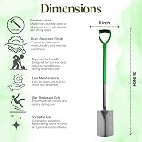 Easy Shopping Spade Fork Set Garden Rake Hoe Head Handled 2 pc view 9