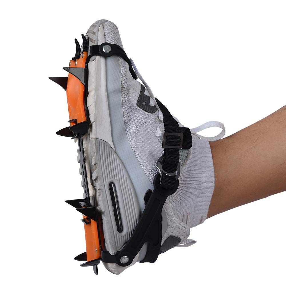 Ice Crampons Portable 10 Toothed Snow Crampons Slip Resistant Ice