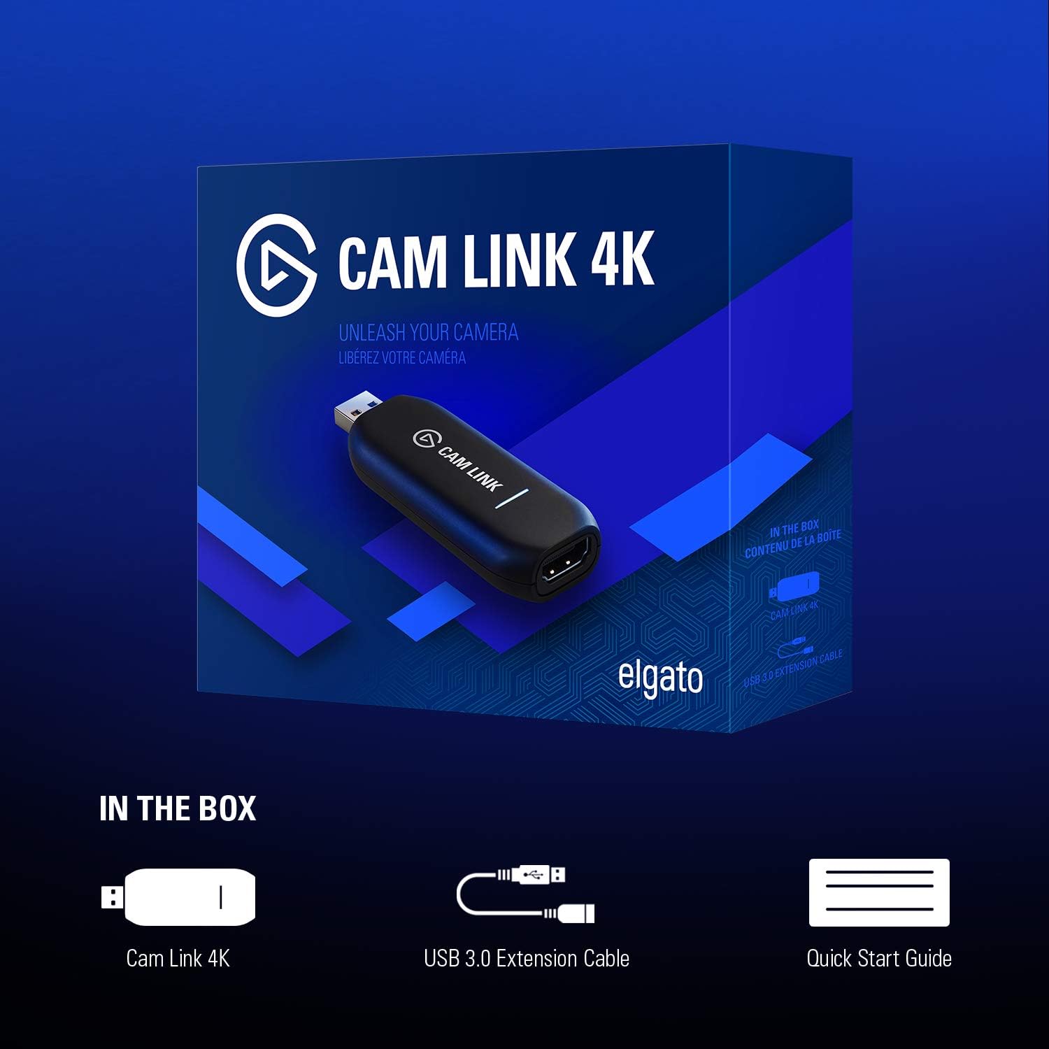 Elgato Cam Link 4K — Broadcast Live, Record via DSLR, Camcorder, or Action Cam, 1080p60 or 4K at 30 Fps, Compact HDMI Capture Device, USB 3.0: Computers & Accessories
