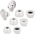 Tang Town Memory Foam Tips for Bose QuietComfort Earbuds II, No Silicone Eartips Pain, Anti-Slip Replacement Ear Tips, Fit in The Charging Case, Reducing Noise Tips, 3 Pairs (Mixed Sizes S/M/L, Gray)