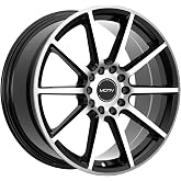 Motiv 431MB 18x7.5 5x4.5"/5x120 +40mm Black/Machined Wheel Rim 18" Inch
