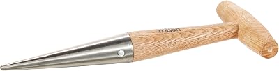 Rolson 82685 Stainless Steel Hand Dibber Ash Handle Leather Strap