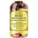 Multi-Use Oil for Face, Body and Hair - Organic Blend of Apricot, Vitamin E and Sweet Almond Oil Moisturizer for Dry Skin, Sc