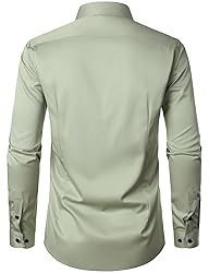 JEMITOP Men's Stretch Wrinkle Free Dress Shirts