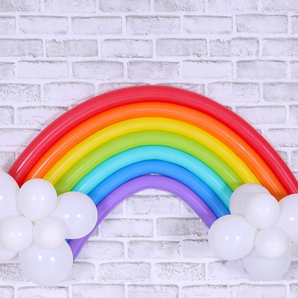 Amazon 風船 セット 魔術風船 バルーン 長い風船 虹の雲 バルーンアート マジック マルチカラー アート 長いマジックバルーン 誕生日 結婚式 マルチカラー 7本のカラフルなストリップバルーン 10本風船 ロング 飾り付け 子供のおもちゃ おもしろい 風船 バルーン