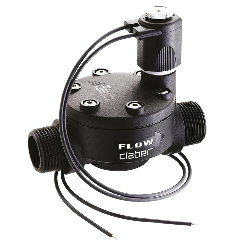 Claber 90815 Solenoid Valve 24 V, Male, Black/Orange/Grey