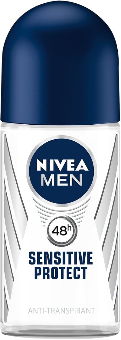 Nivea Men Sensitive Protect Roll-On Deodorant Antiperspirant 50ml Pack of 3