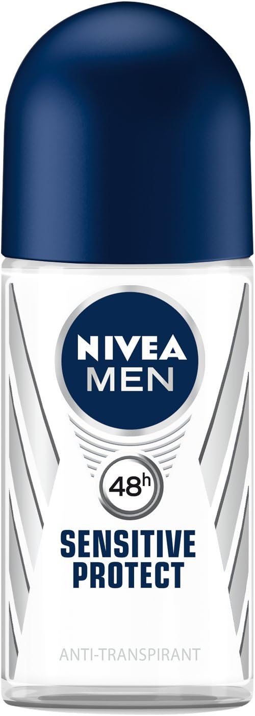 Nivea Men Sensitive Protect Roll-On Deodorant Antiperspirant 50ml Pack of 3