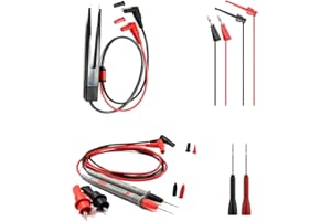 Thuchopy multimeter Leads with multimeter Leads Kit with 2PC Alligator Clips