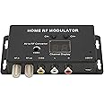 AV to RF Modulator, Home Modulator Support PAL/NTSC TV Link Modulator RF Converter For AV Source Set Top Boxes