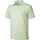 EOUOSS Golf Polo Shirts for Men Short Sleeve Moisture Wicking Dry Fit Performance Designed Collared Solid Casual Polo Shirt