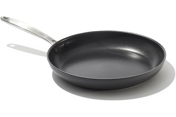 OXO Good Grips Pro 10" Frying Pan Skillet, 3-Layered German Engineered Nonstick Coating, Stainless Steel Handle, Dishwasher S