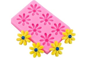 Daisy Silicone Mold, Versatile Baking and Craft Tool for Candies, Cakes, Cookies, Chocolate, Flower Shape